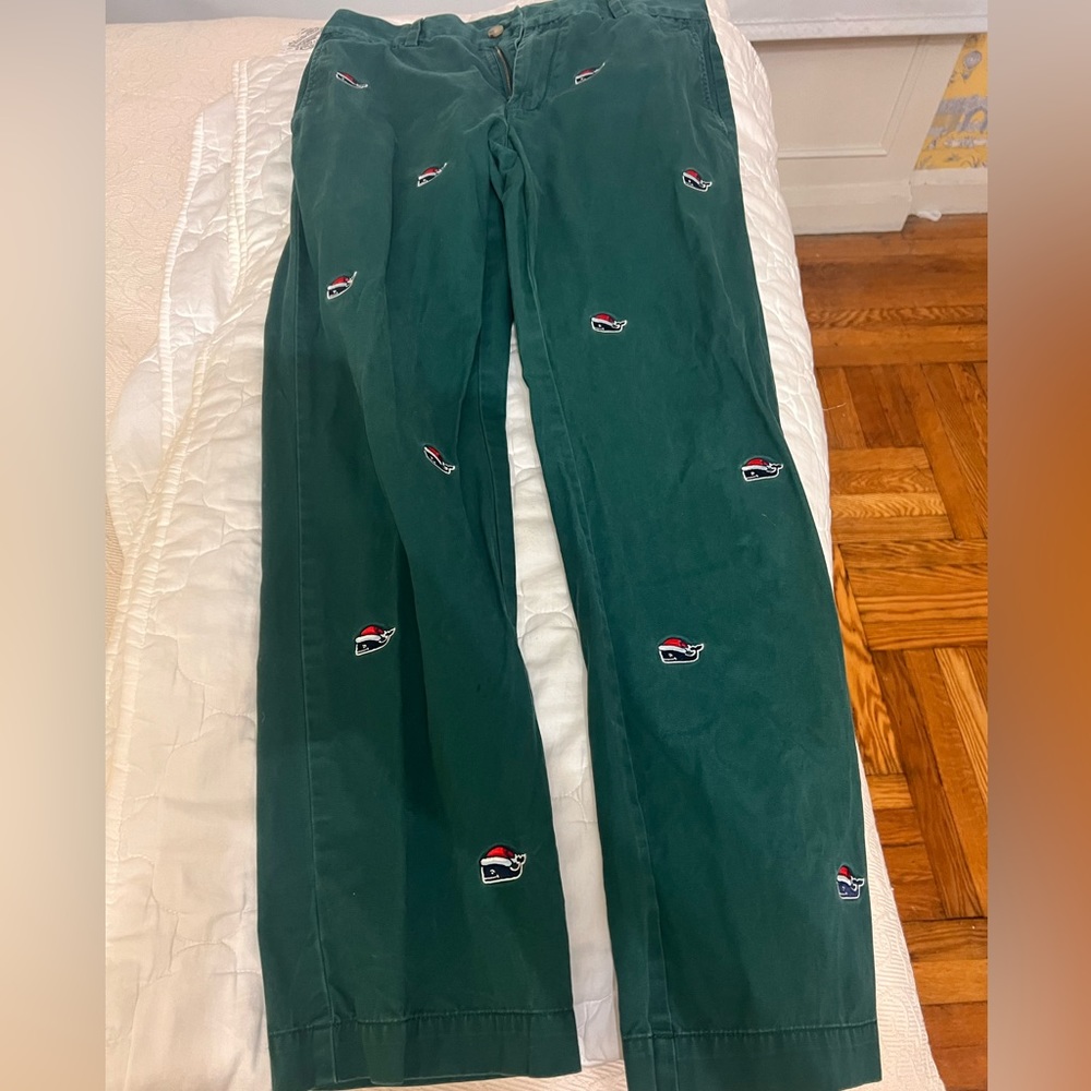 VINEYARD VINES SUPREMELY FESTIVE CHRISTMAS PANTS, Slim Fit, 32x32 🎅🎄🎄⛪️✝️
